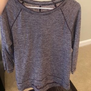 Striped Burgundy Long Sleeve Tee